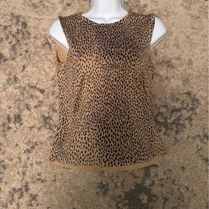 Josephine Chaus Animal Print Top + Cardigan